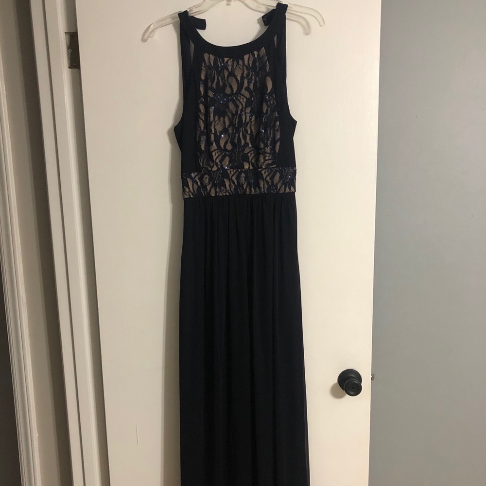 Blondie Nites Stacy Sklar Navy Size 7 Formal Dress